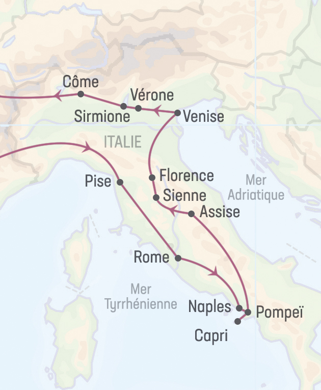 voyage tour d'italie